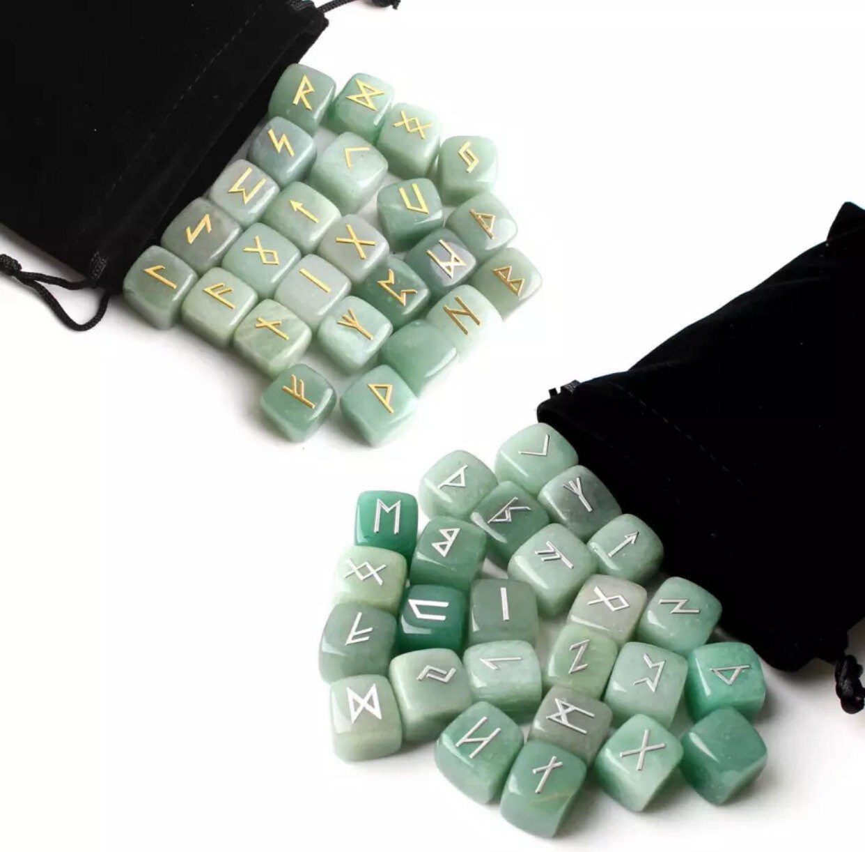 Runes Cube Aventurine