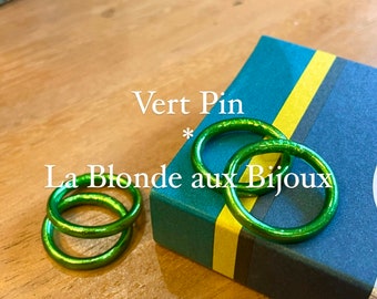 Bague bouddhiste Vert Pin