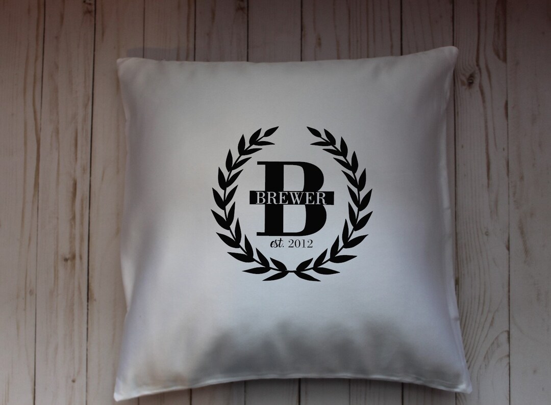 Personalized Family Pillow Cover Custom Pillow Cover House Warming Gift