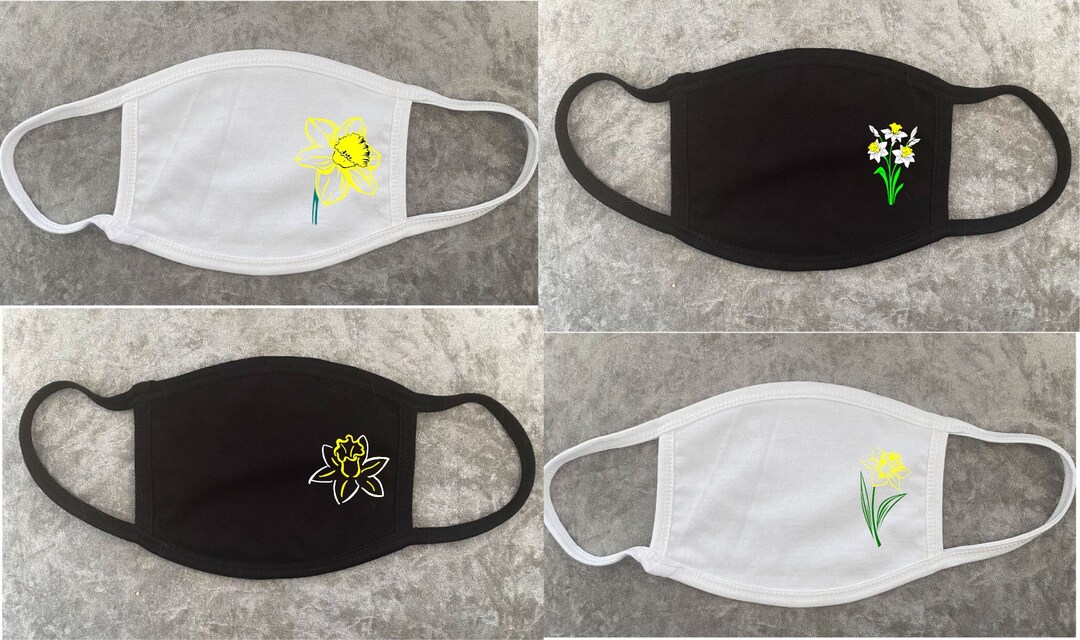 Spring Flower Mask - Daffodil Mask - Springtime Mask - Flowers Mask - 3 ...