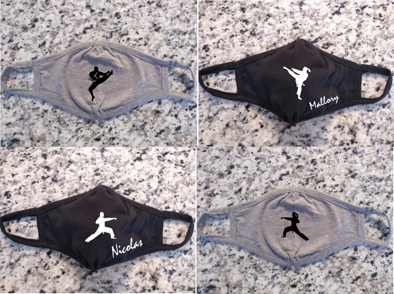 Youth Martial Arts Mask Kids Karate Mask Personalized Mask Etsy