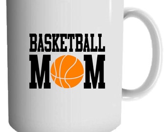 Basketball Mom 11oz Mug - Printed Mom Gift - Sport Lover Mug - Custom Mug - B-Ball Mom