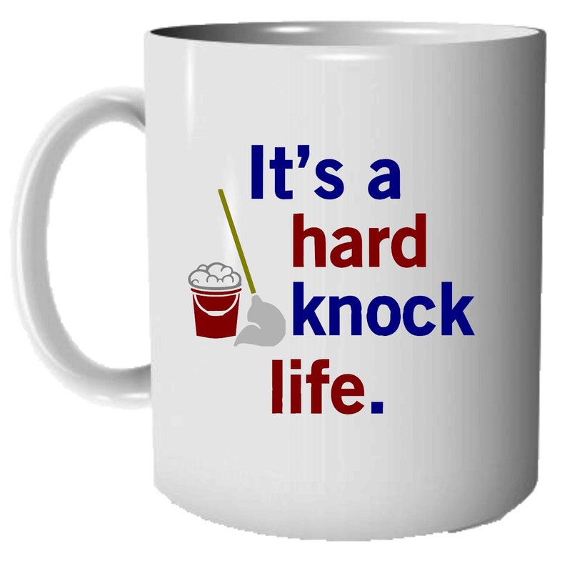 Broadway Inspired 11oz Mug Printed Broadway Gift Theater Lover Mug Custom Mug Hard Knock Life Annie Mug image 2