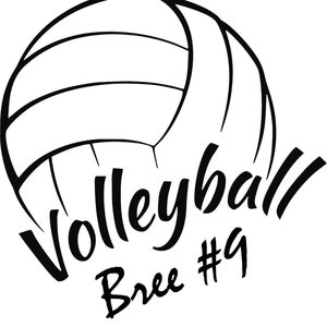 Athlete Window Decal Volleyball Bumper Sticker Custom Sticker Water Bottle / Laptop Decal Volleyball team Decal image 2