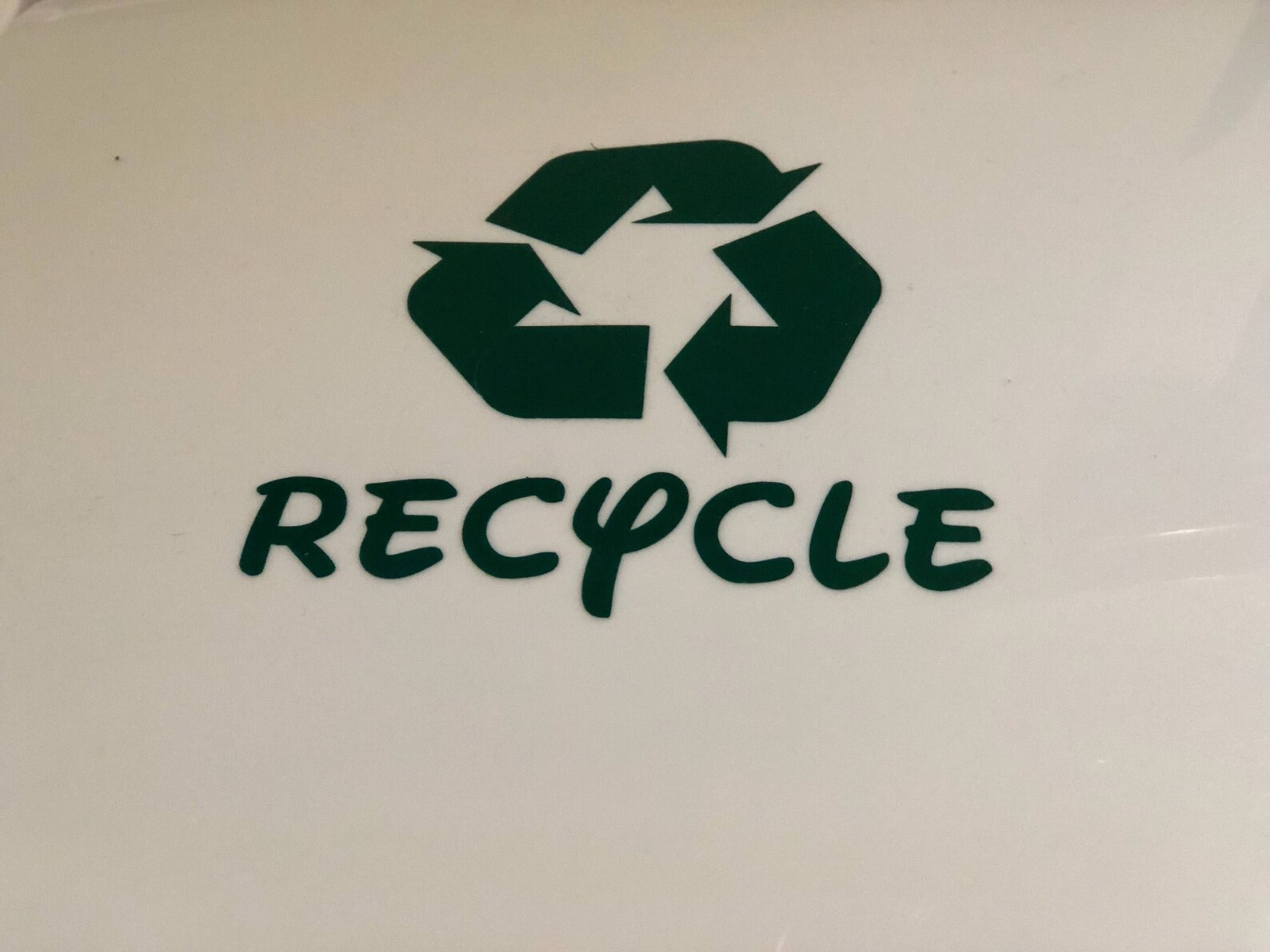 Trash and Recycle Can Vinyl Sticker Trash Can Decal Etsy