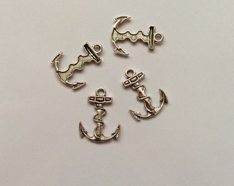 Anchor Charms/Antique Silver Anchor Charms/Silver Anchor Jewellery charm/Anchor Charms/Charm for Jewellery Making/Jewellery Charm Supplies