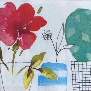 Floral Papier Servietten/Blume Papier Servietten/Floral farbige Servietten/Blume Papier Serviette/Mixed Media Handwerk/Serviettenpapier Servietten