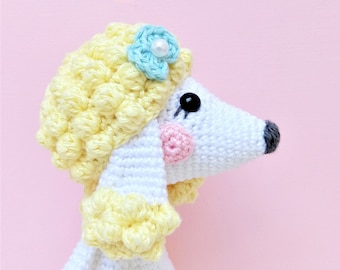 Pippa Poodle amigurumi PDF crochet pattern Toy Dog