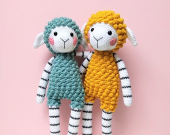 Amigurumi longleg Sheep Lize Animal PDF Crochet Pattern Doll Toy