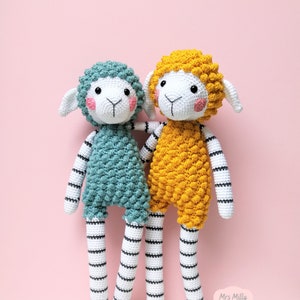 Amigurumi longleg Sheep Lize Animal PDF Crochet Pattern Doll Toy