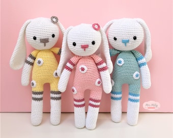 Amigurumi Bunny PDF Crochet Pattern Doll Toy Cute Sweet For Boy or Girl