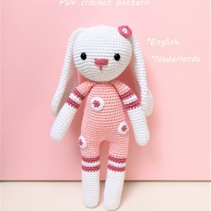 Amigurumi Bunny PDF Crochet Pattern Doll Toy Cute Sweet For Boy or Girl image 2