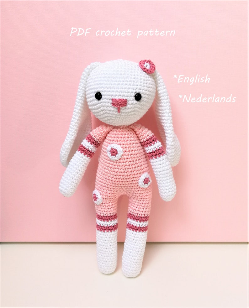 Amigurumi Bunny PDF Crochet Pattern Doll Toy Cute Sweet For Boy or Girl image 2