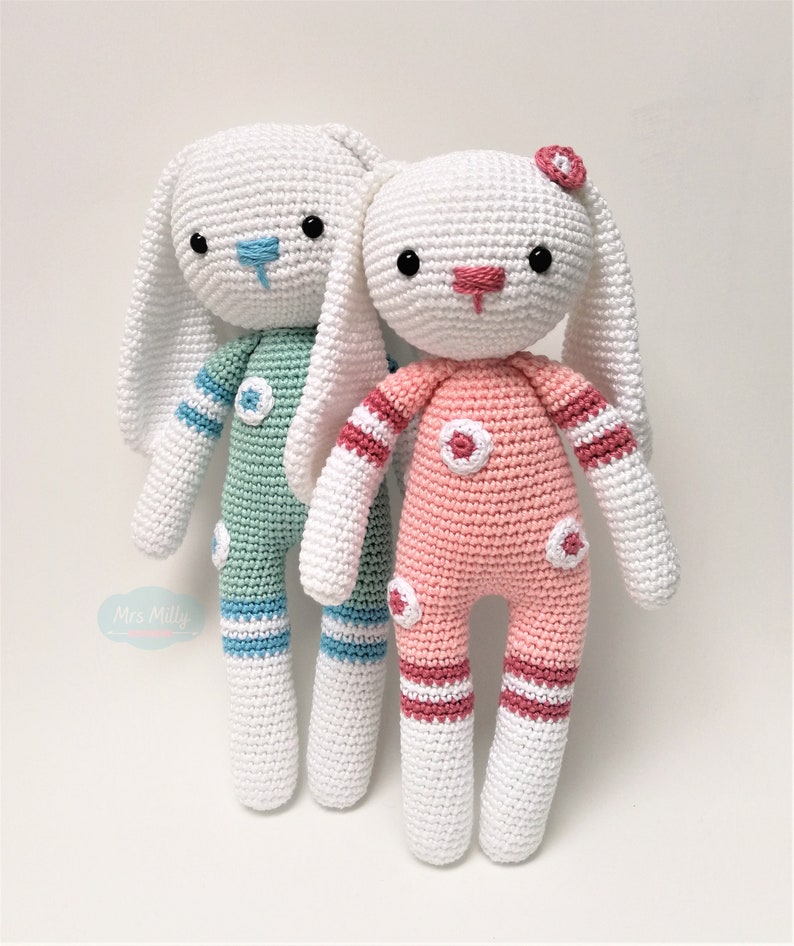 Amigurumi Bunny PDF Crochet Pattern Doll Toy Cute Sweet For Boy or Girl image 3