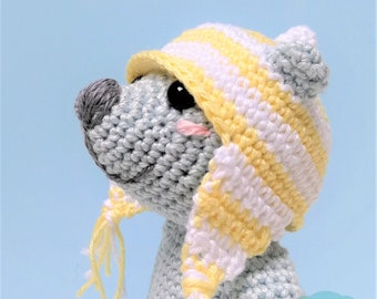 Amigurumi Puck the polar bear PDF crochet pattern