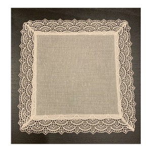Handmade Linen Square Doilies