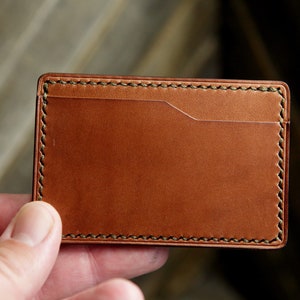Crear su propio almirante minimalista cartera de cuero