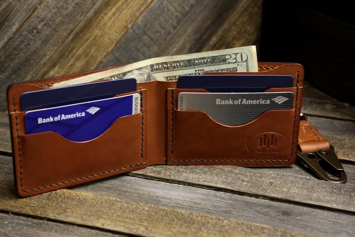 Handmade Leather Bifold Wallet the Markhor. W&C Harness Etsy