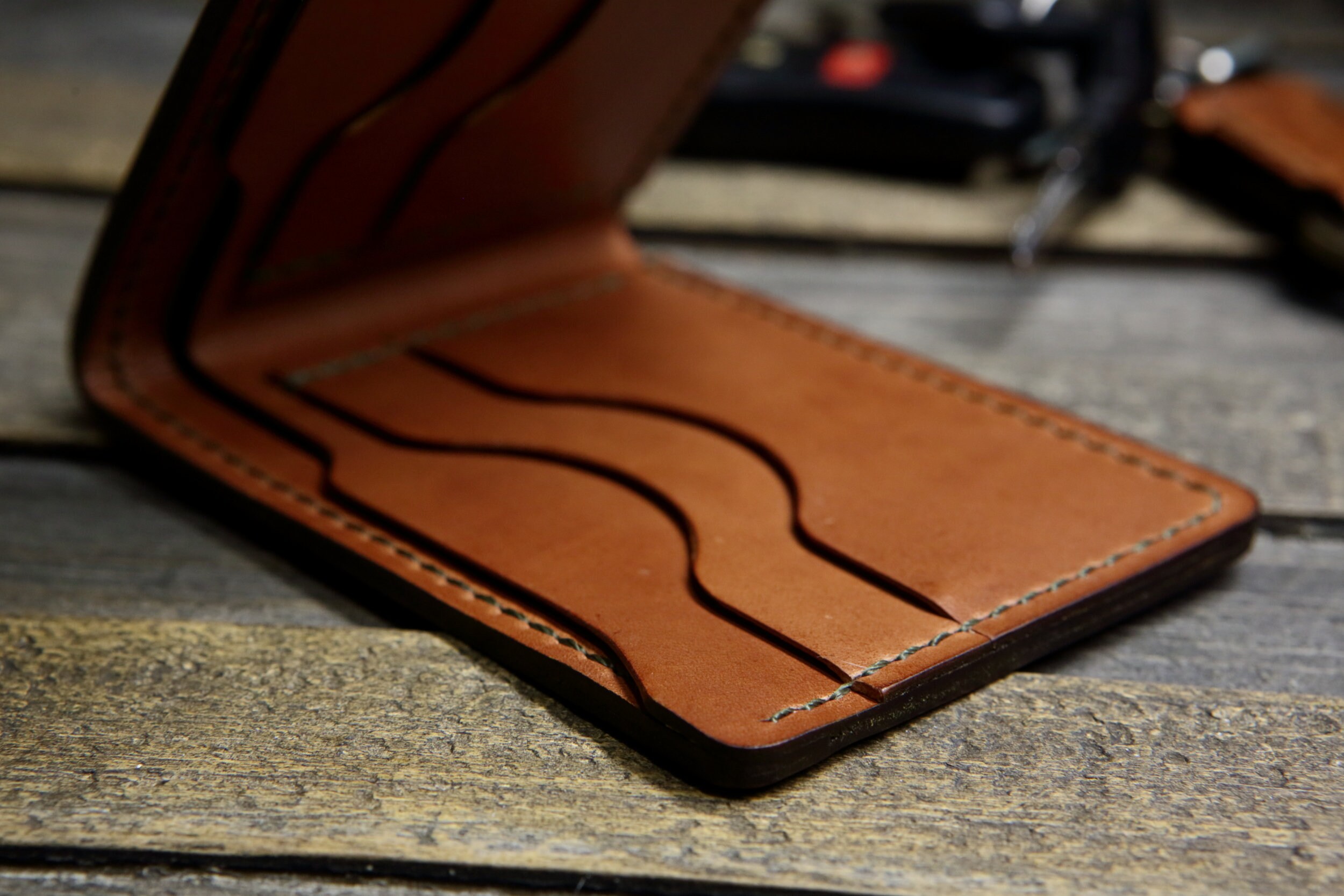 Handmade Leather Bifold Wallet the Markhor. W&C Harness Etsy