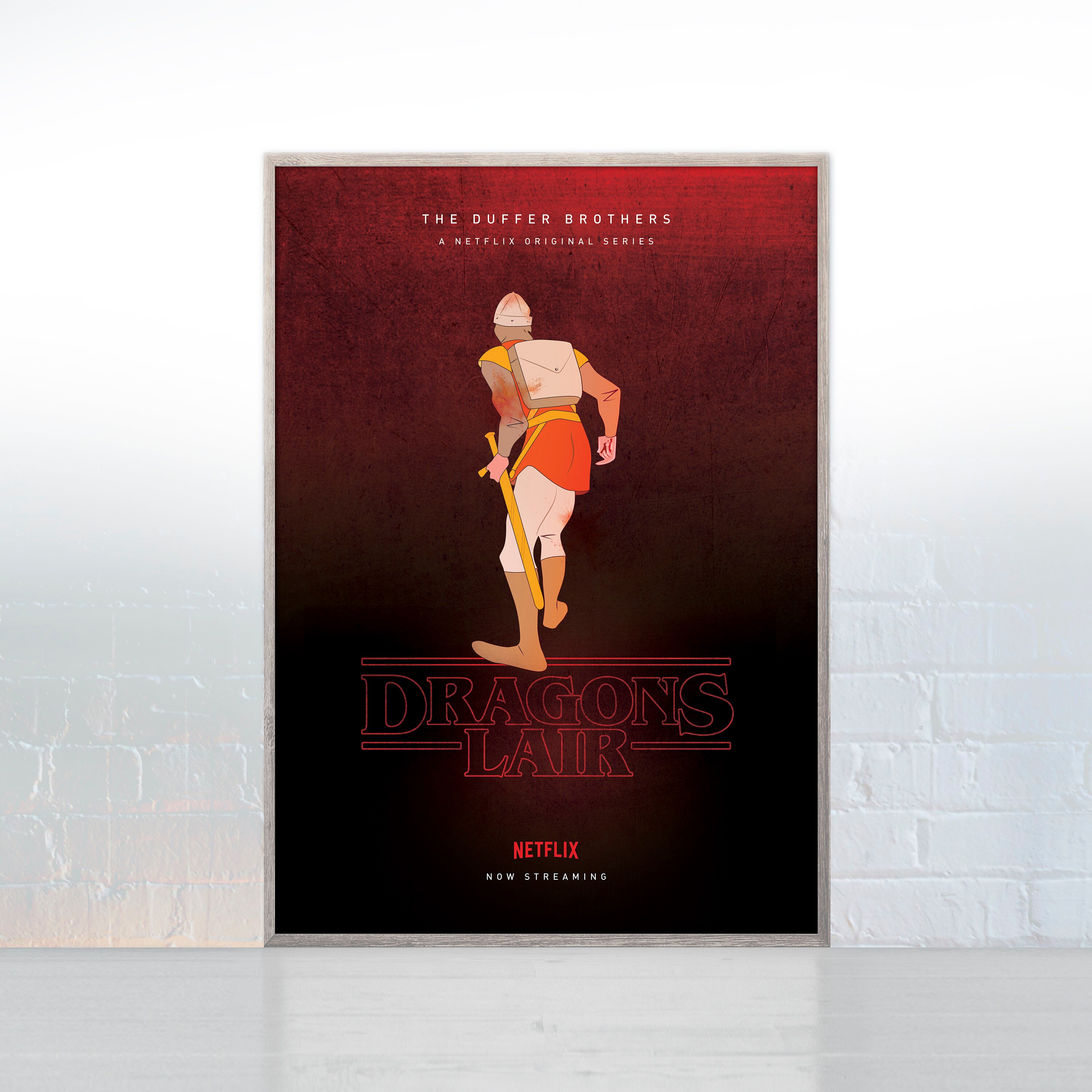 Download Stranger Things Dragons Lair Gaming Game Poster Etsy Download Stranger Things Dragons Lair Gaming Game Poster Etsy