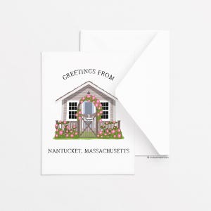 Carte de voeux Nantucket Scoset, Carte de voeux unique, Carte de voeux de tous les jours, Papeterie, Idées cadeaux, Côtier, Nautique
