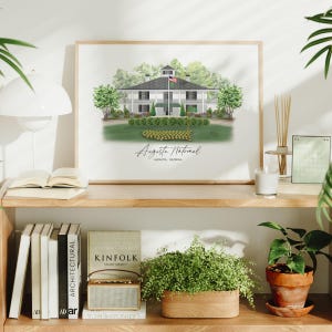 Augusta National, Golf Club Art Print, Art Print, Wall Decor, Golf lover&#39;s gift idea, sports art