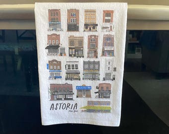 Torchon Astoria Pride, décoration d'intérieur de 27 x 27 po., décoration de cuisine, idée cadeau, serviettes illustrées, torchons de cuisine, 100 % coton