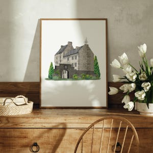Laird of the Castle, Fiktion inspiriert Kunstdruck, Wanddekoration, anpassbar, Popkultur Kunst, Fan Art, Schottland
