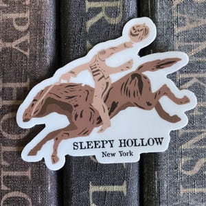 Sleepy Hollow Horseman Statue Sticker, Die Cut Sticker, Waterproof Sticker, Decorative Sticker