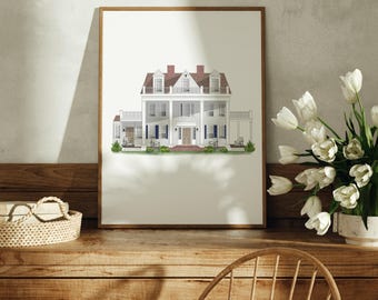 Noah and Allie, Fiction Inspired Art Print, Wall Decor, Customizable, Pop Culture Art, Fan Art
