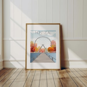 Montreal Travel Art Print - Vieux-Port, Wall Art, Wall Decor, USA Art, Traveler Gift, Home Decor, Canada Art
