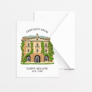 Sleepy Hohl Grußkarte - Kykuit Rockefeller Mansion, Einzel Grußkarte, Jeden Tag Grußkarte, Briefpapier, Geschenkidee