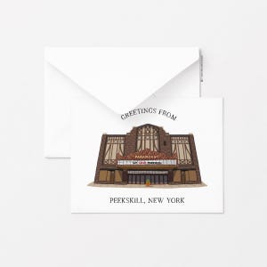 Peekskill-wenskaart - Paramount Theatre, enkele wenskaart, alledaagse wenskaart, briefpapier, cadeau-ideeën