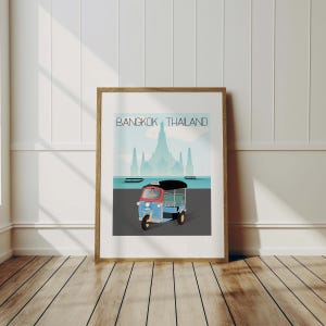 Thailand Travel Art Print - Bangkok, Wall Art, Wall Decor, Southeast Asia Art, Traveler Gift, Travel Memories, Home Decor, Travel Decor