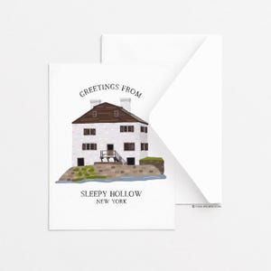 Sleepy Hohl Grußkarte - Philipsburg Manor, Individuelle Grußkarte, Jeden Tag Grußkarte, Briefpapier, Geschenkidee
