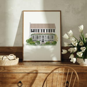 The Creek House, Fiction Inspired Art Print, Wall Decor, Customizable, Pop Culture Art, Fan Art