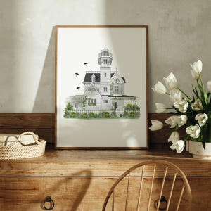 The Owens&#39; House, Fiction Inspired Art Print, Wall Decor, Holiday Art Print, Halloween Wall Decor, Halloween Gift Idea, Customizable