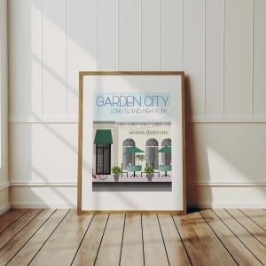 Garden City, Long Island Travel Art Print, Wall Decor, Coastal Art, Long Island Decor