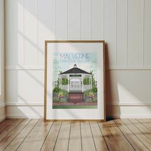 Malverne, Long Island Travel Art Print, Wall Decor, Coastal Art, Long Island Decor