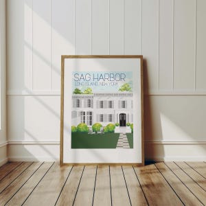 Sag Harbor, Long Island Travel Art Print, Wall Decor, Coastal Art, Long Island Decor