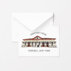 Peekskill-wenskaart - de centrale, enkele wenskaart, alledaagse wenskaart, briefpapier, cadeau-ideeën