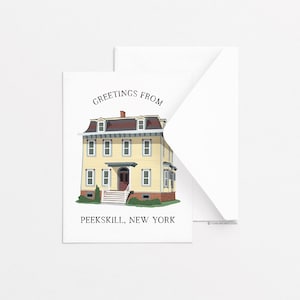 Peekskill-wenskaart - Sands House, enkele wenskaart, alledaagse wenskaart, briefpapier, cadeau-ideeën