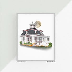 Max's House, Fiction Inspired Art Print, Wall Decor, Holiday Art Print, Halloween Wall Decor, Halloween Gift Idea, Customizable, Salem