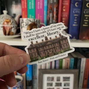 Pride & Prejudice - Sticker, waterproof die cut sticker, bookish gifts