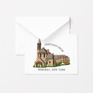 Peekskill-wenskaart - The Abbey Inn, enkele wenskaart, alledaagse wenskaart, briefpapier, cadeau-ideeën