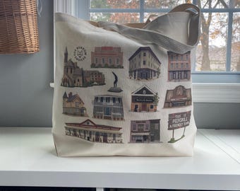 Sac fourre-tout Peekskill, accessoire, sac à provisions réutilisable, vallée de l'Hudson, New York, idée cadeau