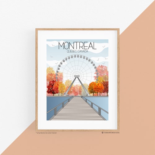 Montreal Travel Art Print Vieuxport Wall Art Wall Decor Etsy