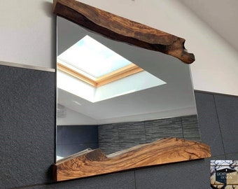 Miroir en Bois d'Olivier Personnalisable