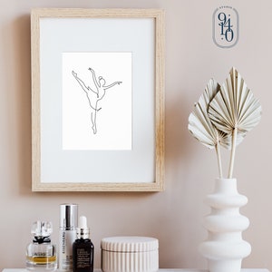 Line Art Ballet Dancer  –  Ballet Print  –  Minimal Art  –  Digital Download