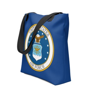 Air Force 15&quot; x 15&quot; Military Inspired Airmen Air Force Personnel Tote Bag